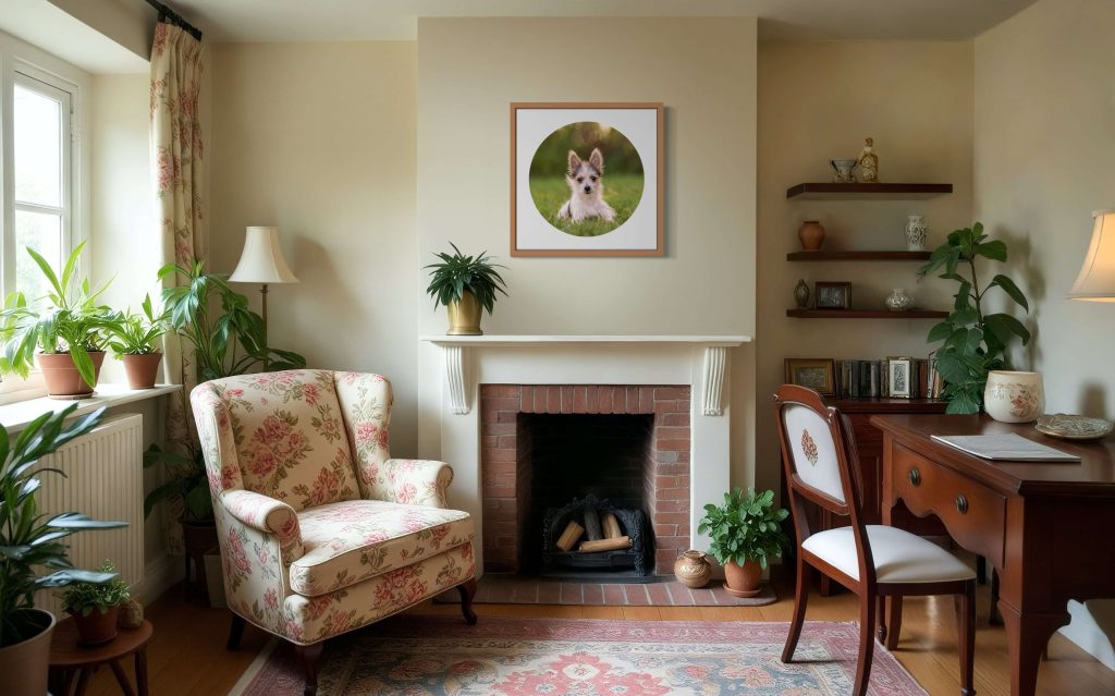 24X24 Framed Fine Art Pawtrait