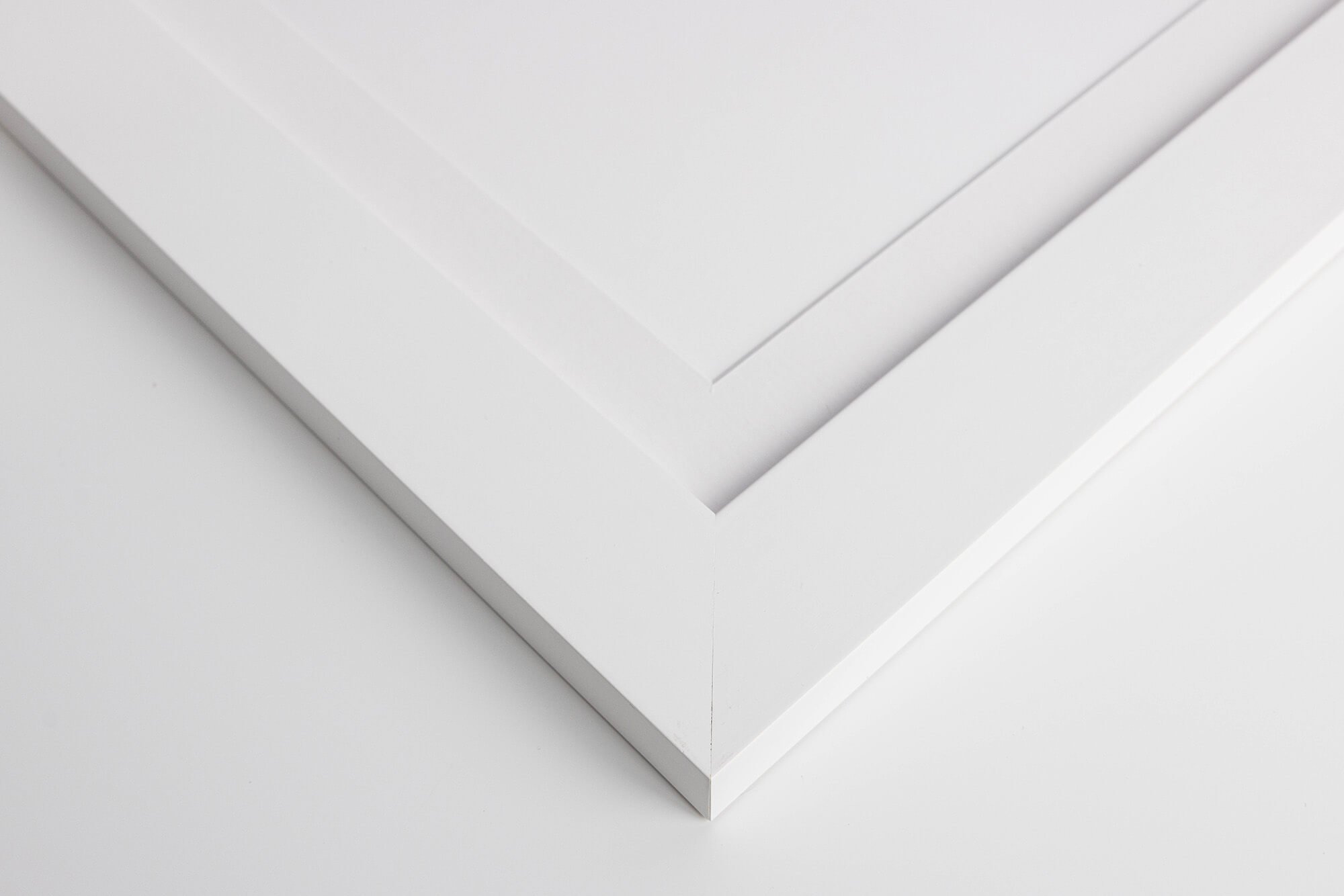 40mm White Frame - White mat