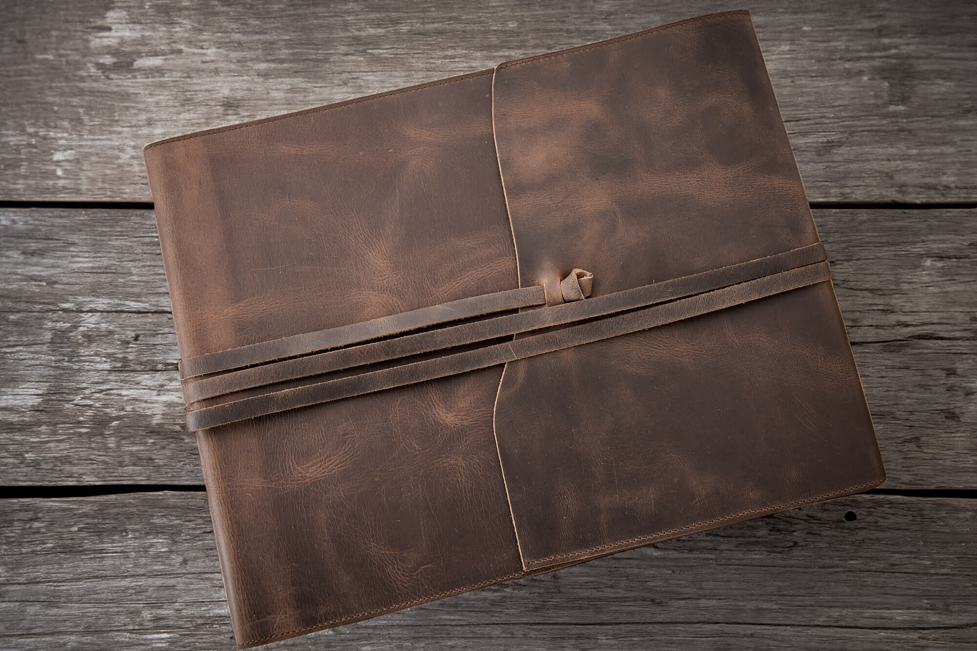 Artisan Album Walnut Leather Wrap