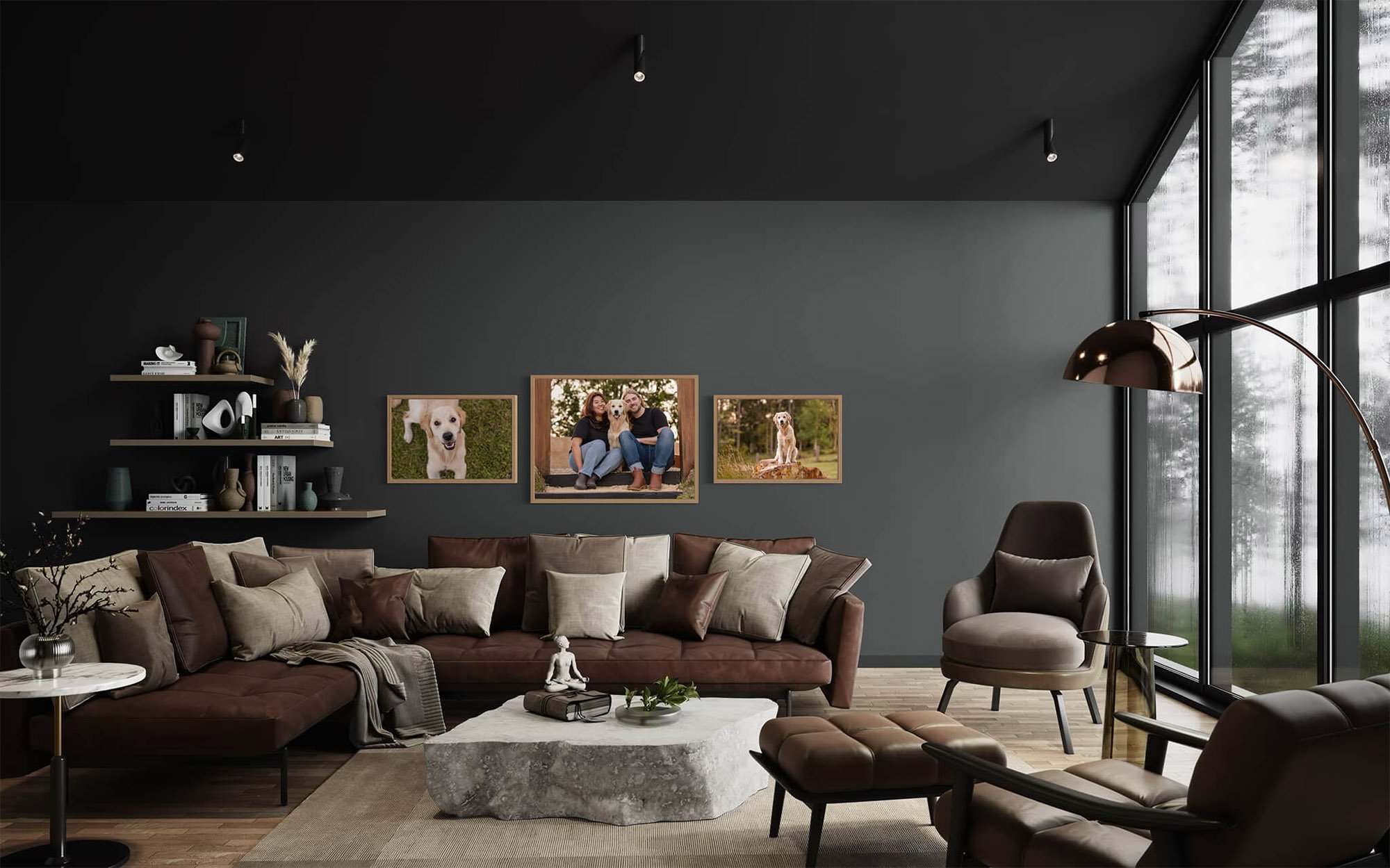 Dogs on Logs Canvas or Metal Collection
